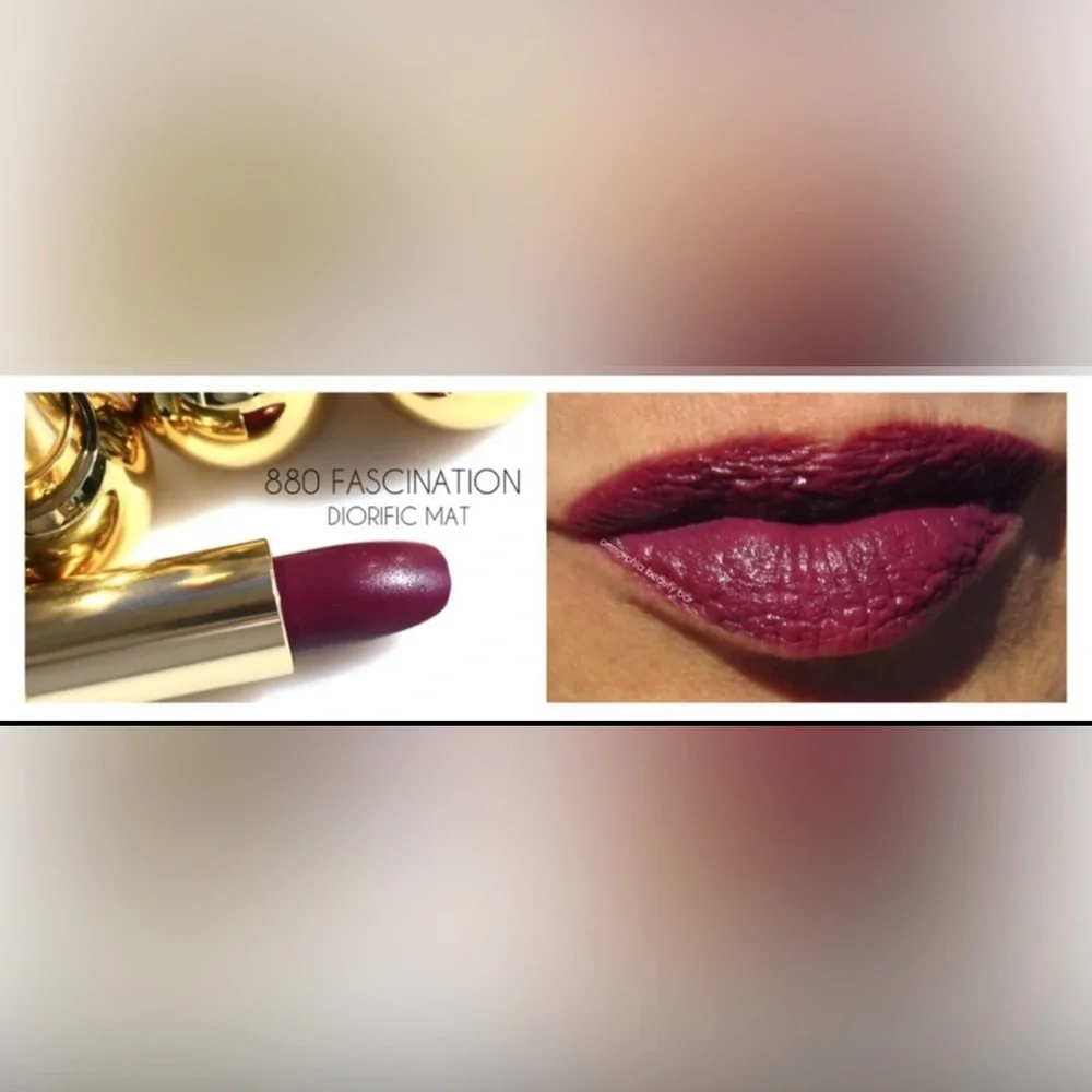 DIOR DIORIFIC MAT FASCINATION (880) LIPSTICK. LIMITED EDITION. NEW WITHOUT BOX. - Picture 8 of 8